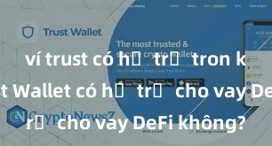 ví trust có hỗ trợ tron không Trust Wallet có hỗ trợ cho vay DeFi không?